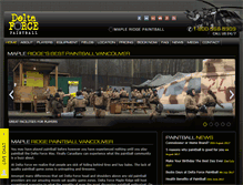 Tablet Screenshot of mapleridgepaintball.com